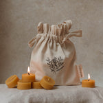 Beeswax Tealights by Goldrick. Natural Candles, Eco-Friendly. Perfect for eco-conscious consumers.