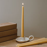 Artisan Beeswax Dinner Candles | Set of 4 by Goldrick. Natural Candles, Eco-Friendly. Perfect for eco-conscious consumers.