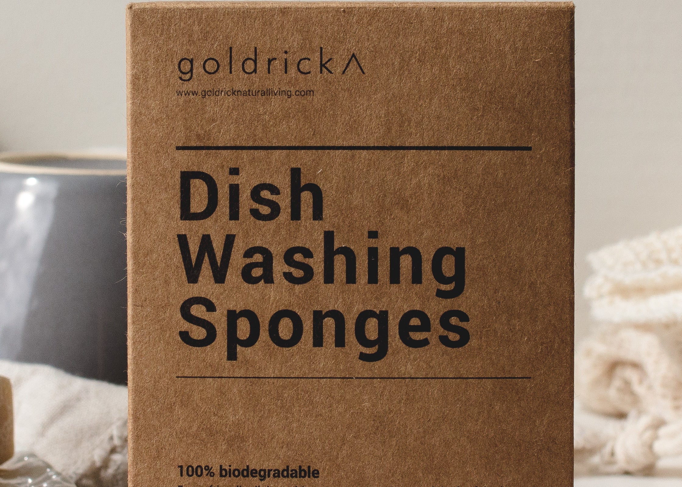 Loofah Dishwashing Sponge by Goldrick. Eco-Friendly, Sustainable Products. Perfect for eco-conscious consumers.