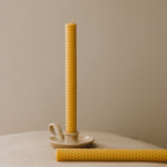 Honeycomb Beeswax Dinner Candles | Set of 4 by Goldrick. Natural Candles, Eco-Friendly. Perfect for eco-conscious consumers.